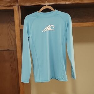 TSLA womens UPF 50+ Rash guard long sleeve swim shirt